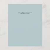 Papier Roses blanches Sage Eucalyptus Citron MARIAGE jaun (Dos)