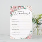 Papier Roses Bruyants Connais-Tu Bien La Maman ? (Debout devant)