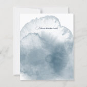 Papier Roses d'aquarelle bleu (Dos)