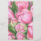 Papier Roses de pivoine - Plus ou sous la douche nuptiale (Dos)