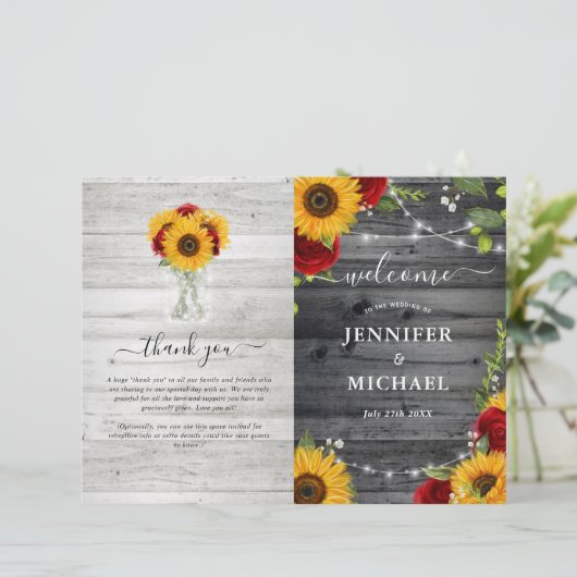 Papier Roses de tournesol rustique do-it-yourself program (Debout devant)