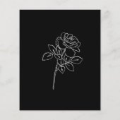 Papier Roses français noirs et blancs Premium Détails du  (Dos)