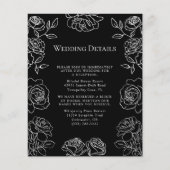 Papier Roses français noirs et blancs Premium Détails du  (Devant)