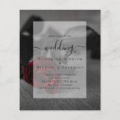 Papier Roses noires et rouges gothiques Mariage gothique (Devant)