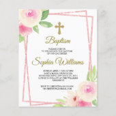 Papier Roses rose et jaune Budget avec cadre rose (Devant)