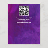 Papier Roses rose violet élégant budget mariage (Dos)