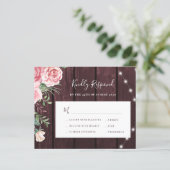 Papier Roses roses roses rousses rustiques mariage en boi (Debout devant)