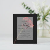 Papier Roses rouges gothiques Mariage gothique Inviter (Debout devant)