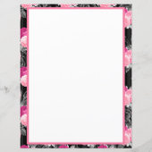 Papier Roses rouges vintages Motif floral (Dos)