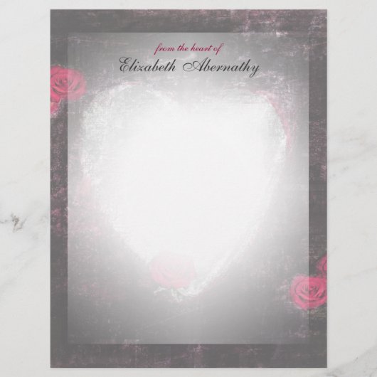 Papier Roses sombres et élégants (Devant)