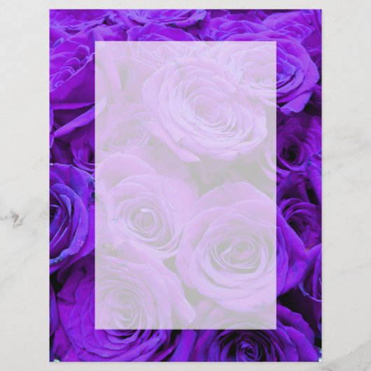 Papier Roses violet romantique, joli bouquet de roses (Devant)
