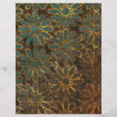 Papier Rosy bleu Brown Arabesque (Dos)