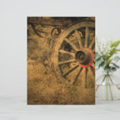 Papier Roue d'escadre rustique primitive (Debout devant)