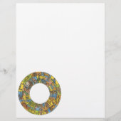 Papier Roue vintage céleste, Zodiaque astrologique (Devant)