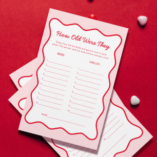 Papier Rouge et rose Quel âge ont-ils été jeu de Fête des
