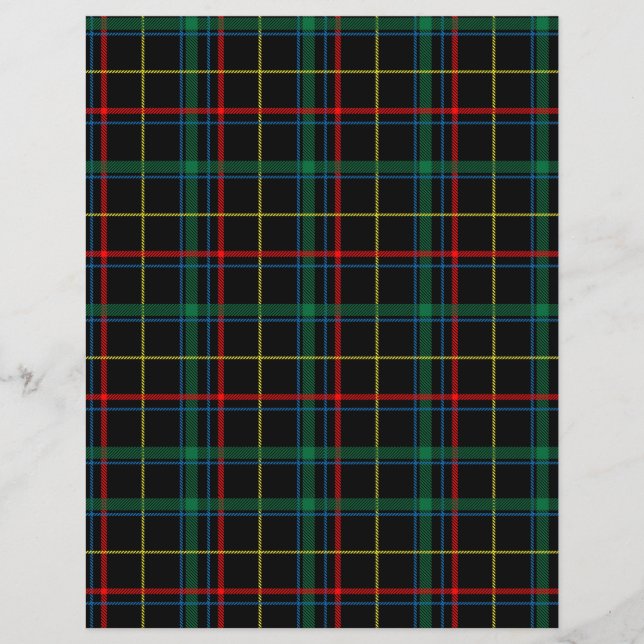 Papier Rouge et vert plaid (Devant)