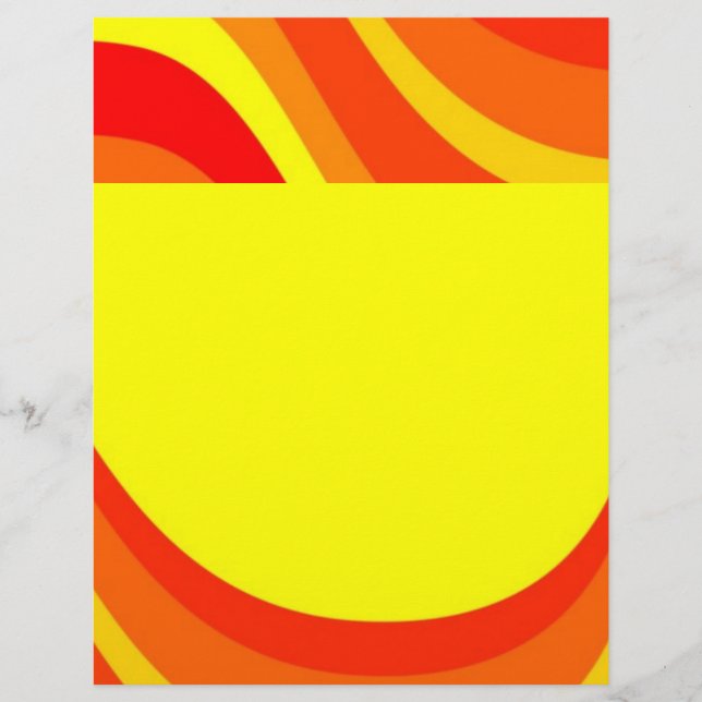 Papier Rouge orange et jaune (Devant)