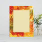 Papier Rouge, orange, or, marbre jaune (Debout devant)