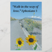 Papier Route décontractée "Marchez dans le chemin de l'am (Dos)