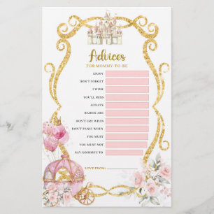 Papier Royal Princess Advices for Mom-to-be Games