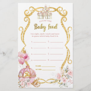 Papier Royal Princess Guess The Baby Food Games