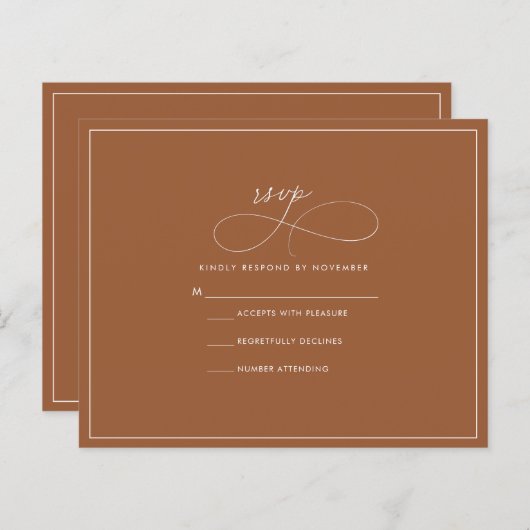 Papier RSVP en terre cuite (Devant / Derrière)