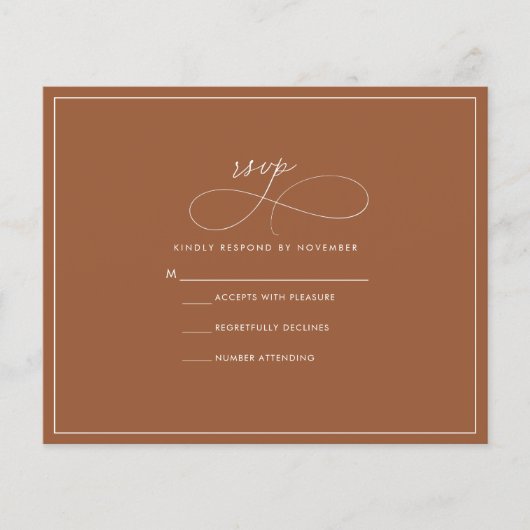 Papier RSVP en terre cuite (Devant)