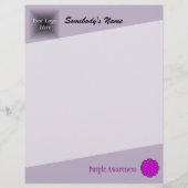 Papier Ruban de fleurs violettes par Kenneth Yoncich (Devant)