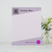 Papier Ruban de fleurs violettes par Kenneth Yoncich (Debout devant)