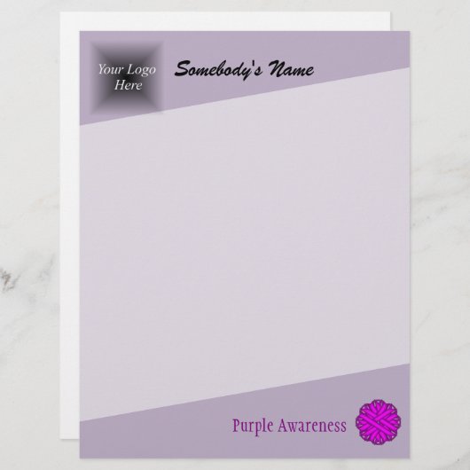 Papier Ruban de fleurs violettes par Kenneth Yoncich (Devant / Derrière)