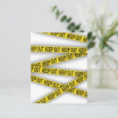 Papier Ruban de police 3d interdisant l'accès (Debout devant)