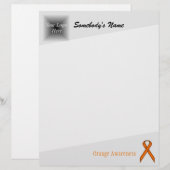 Papier Ruban orange standard par Kenneth Yoncich (Devant / Derrière)