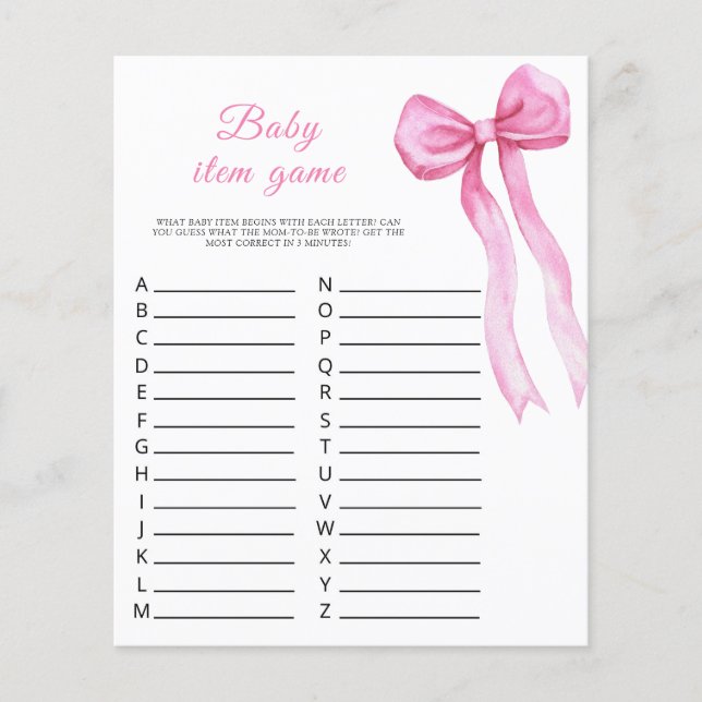 Papier Ruban rose - Jeu d'article pour bébé. Jeu de Baby  (Devant)