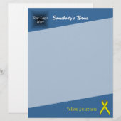 Papier Ruban standard jaune par Kenneth Yoncich (Devant / Derrière)