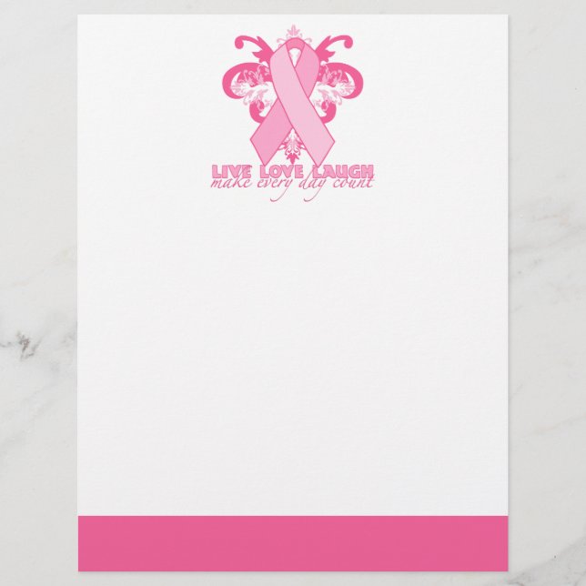 Papier Rubans roses tous les jours (Devant)