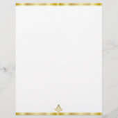 Papier Ruée d'or masonique (Dos)