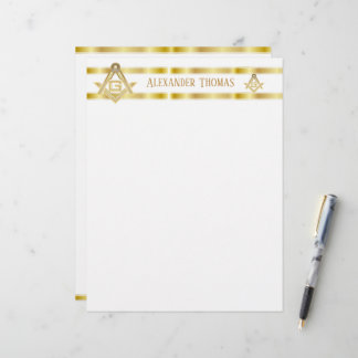 Papier Ruée d'or masonique