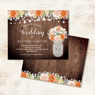 Papier Russe Automne Orange Mason Jar Lumières Budget Mar