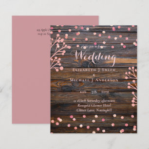 Papier Russe ROSE OR Mariage rose Bois Budget