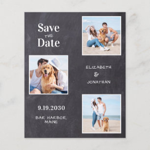 Papier Rustic 3 Photo Budget Chalkboard Enregistrer La Da