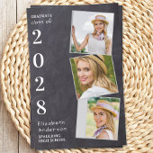 Papier Rustic 3 Photo Budget Graduation Faire-part