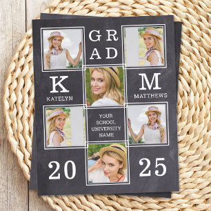 Papier Rustic 6 Photo Budget Faire-part de graduation