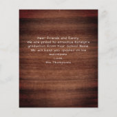 Papier Rustic 6 Photo Collage Bois Graduation Budget (Dos)