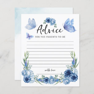 Papier Rustic Blue Little Butterfly jeu de conseil