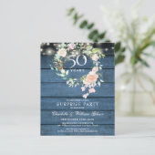 Papier Rustic Budget Surprise Party 50e anniversaire (Debout devant)