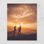 Papier Rustic Burnt Orange Photo Budget Mariage Inviter (Dos)