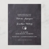 Papier Rustic Chien Mariage Photo Budget Enregistrer La C (Dos)