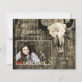 Papier Rustic Country Budget Western Bull Cow Skull (Devant)