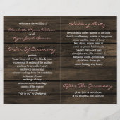 Papier Rustic Country Peony Grange Mariage bois (Dos)