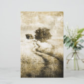 Papier Rustic country Road mariage extérieur ouest (Debout devant)